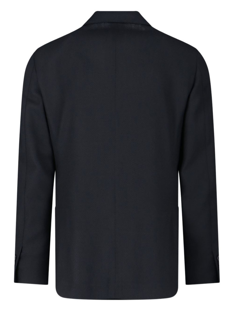 LARDINI wool double-breasted blazer outlook