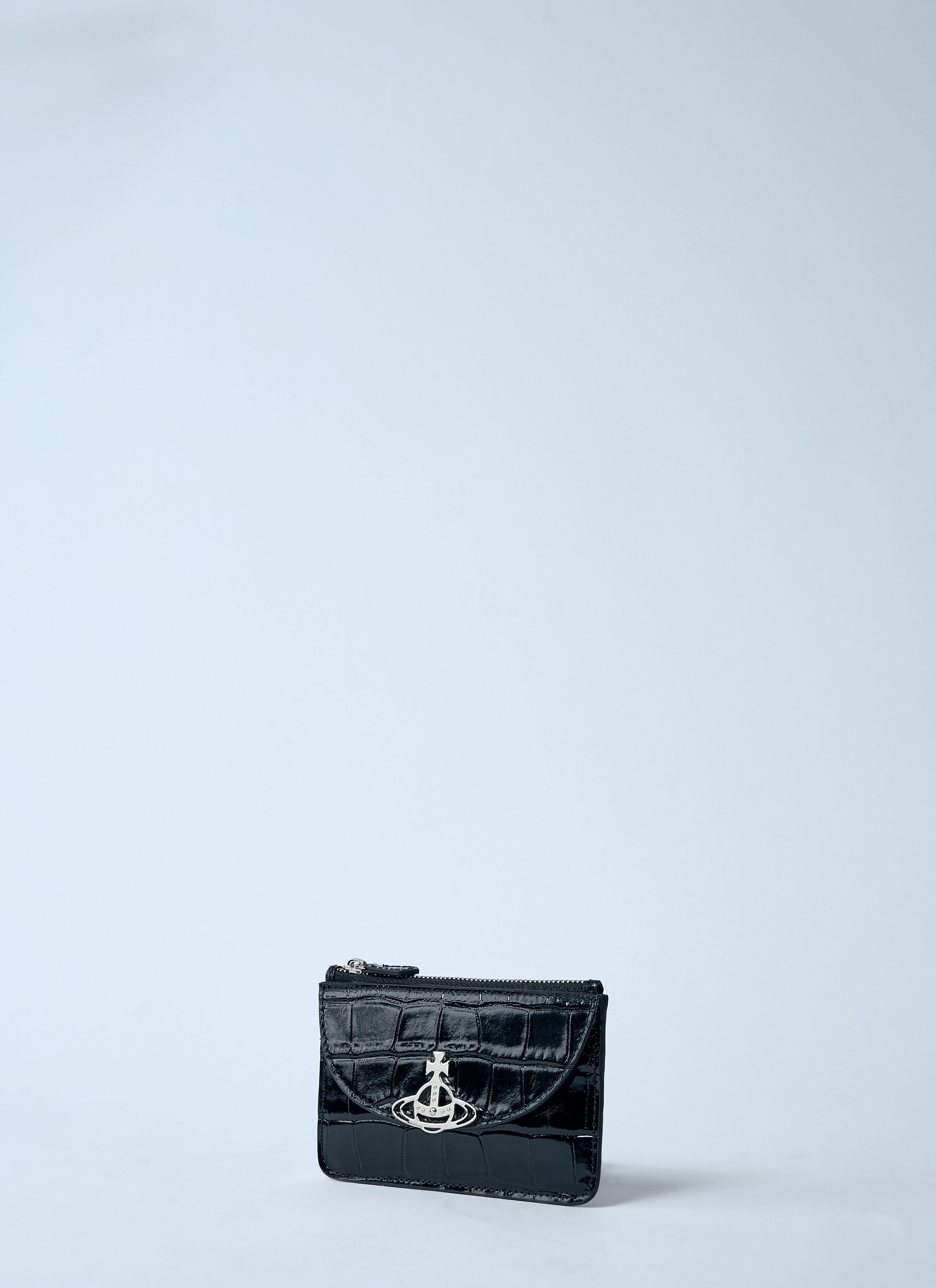 Vivienne Westwood Women Half Moon Croc-Embossed Card Holder - 2