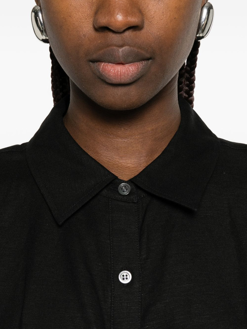 buttoned midi shirt dress 5