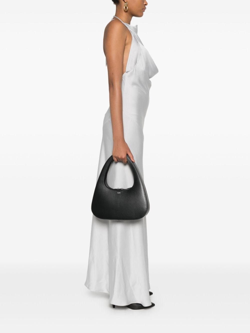 トートバッグ COPERNI Embellished Fabric Ring Swipe Shoulder Bag Coperni Ring Swipe Tote Bag | Blue | FARFETCH CA