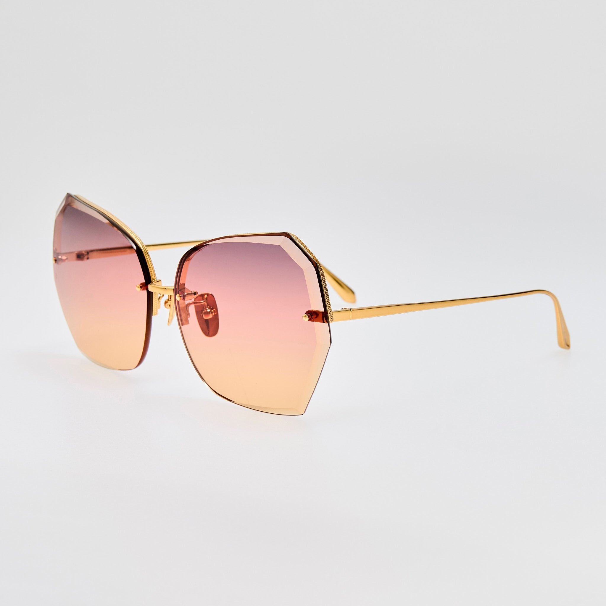 Lila Sunglasses in Sunset Gradient - 3