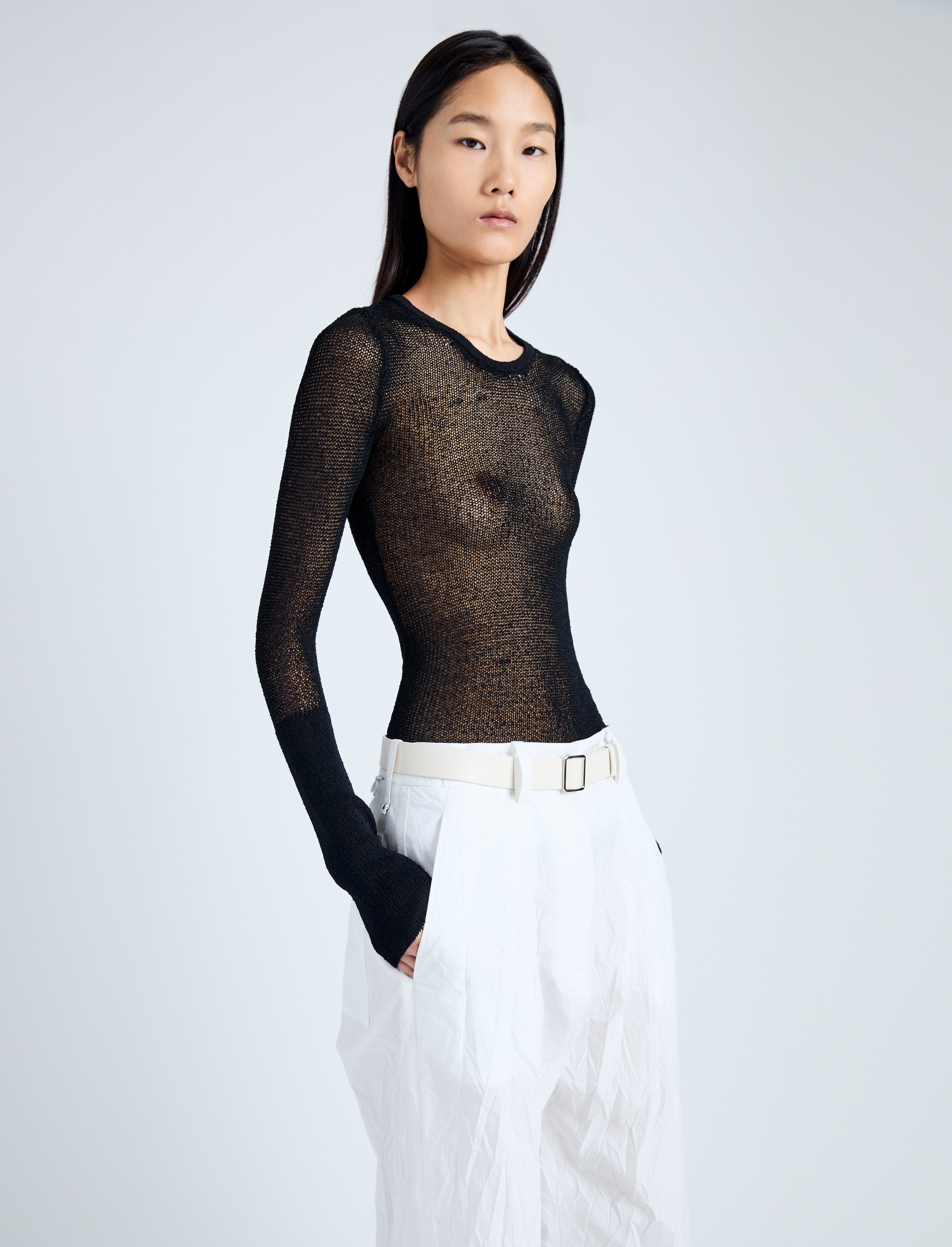 Willa Sweater in Sheer Mesh - 6