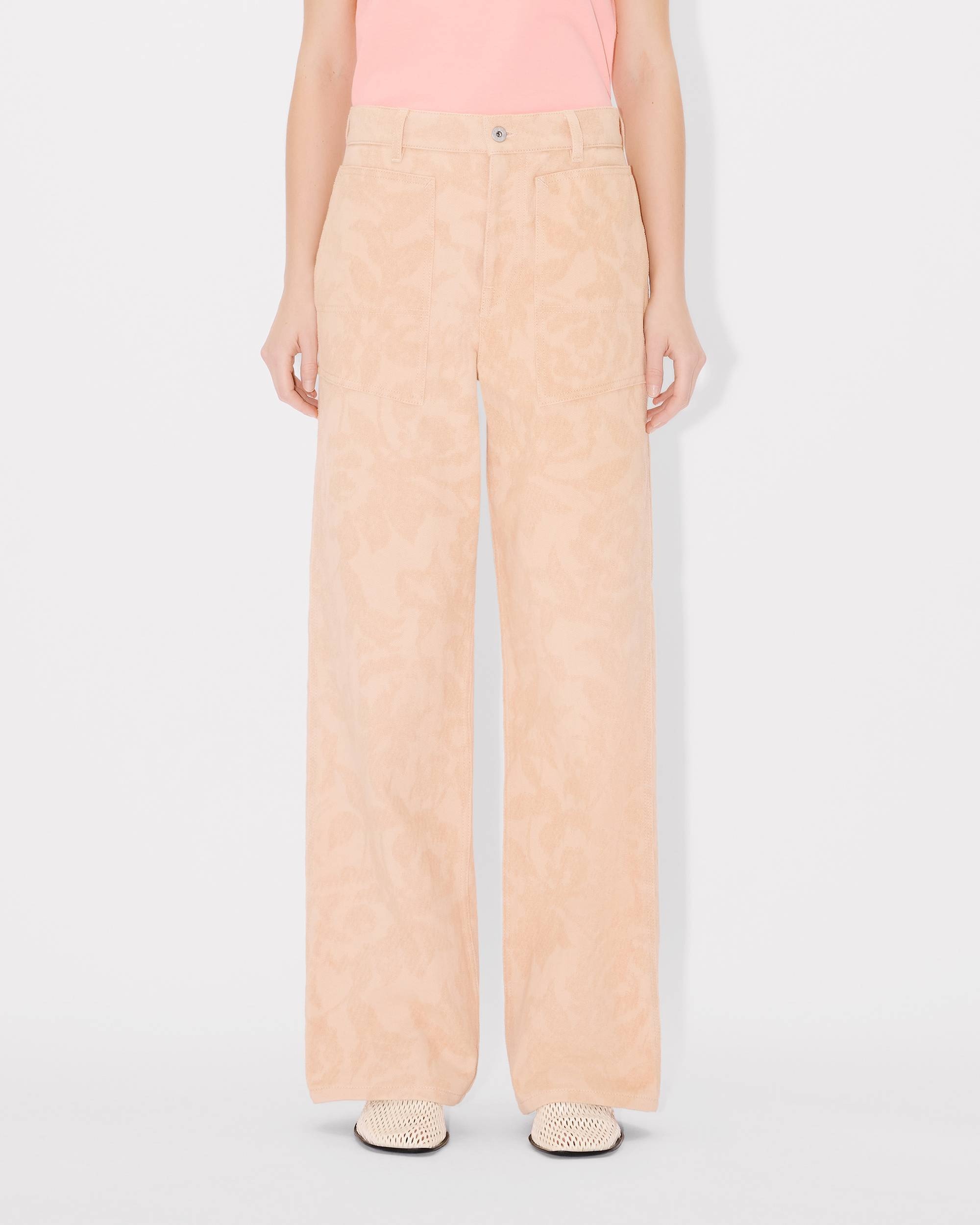 'KENZO Peonies' cargo jeans in japanese denim - 3