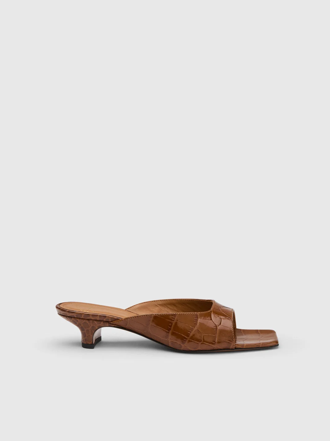 Tavenna Cannella Printed Croco Kitten heels - 1