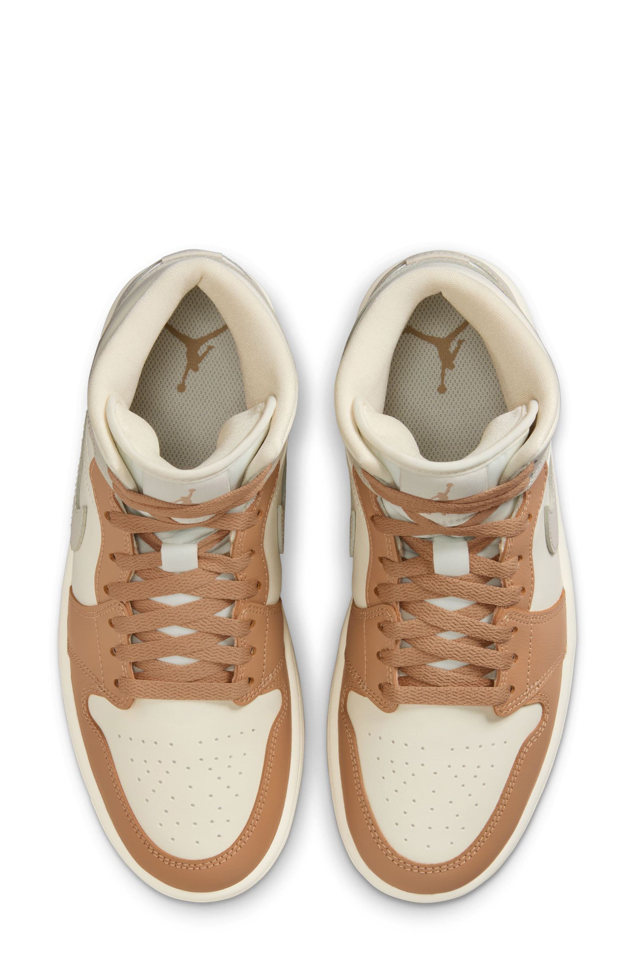 Air Jordan 1 Mid Sneaker in 118 Palivr/ltowbr at Nordstrom - 3
