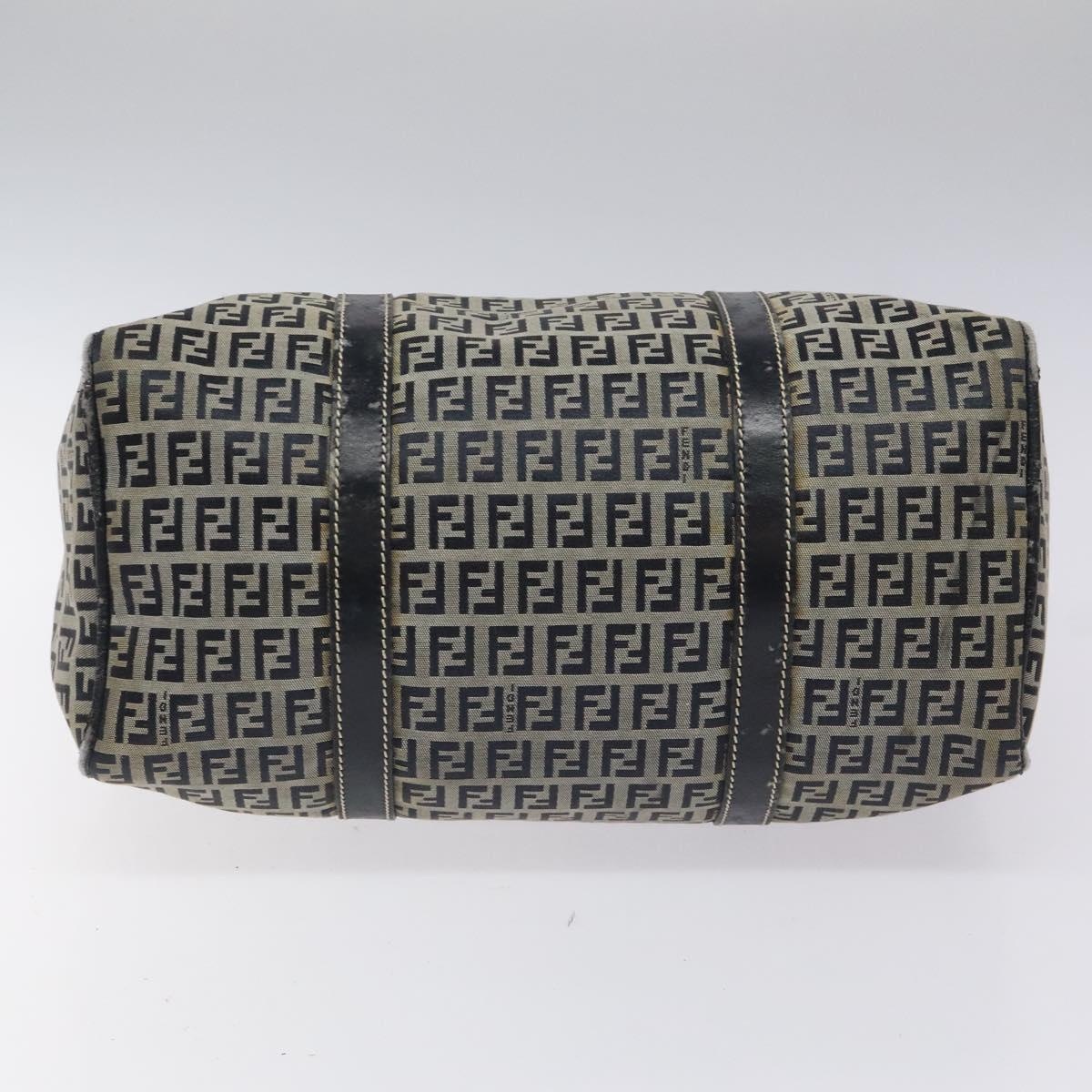 FENDI Zucchino Canvas Hand Bag Navy - 9