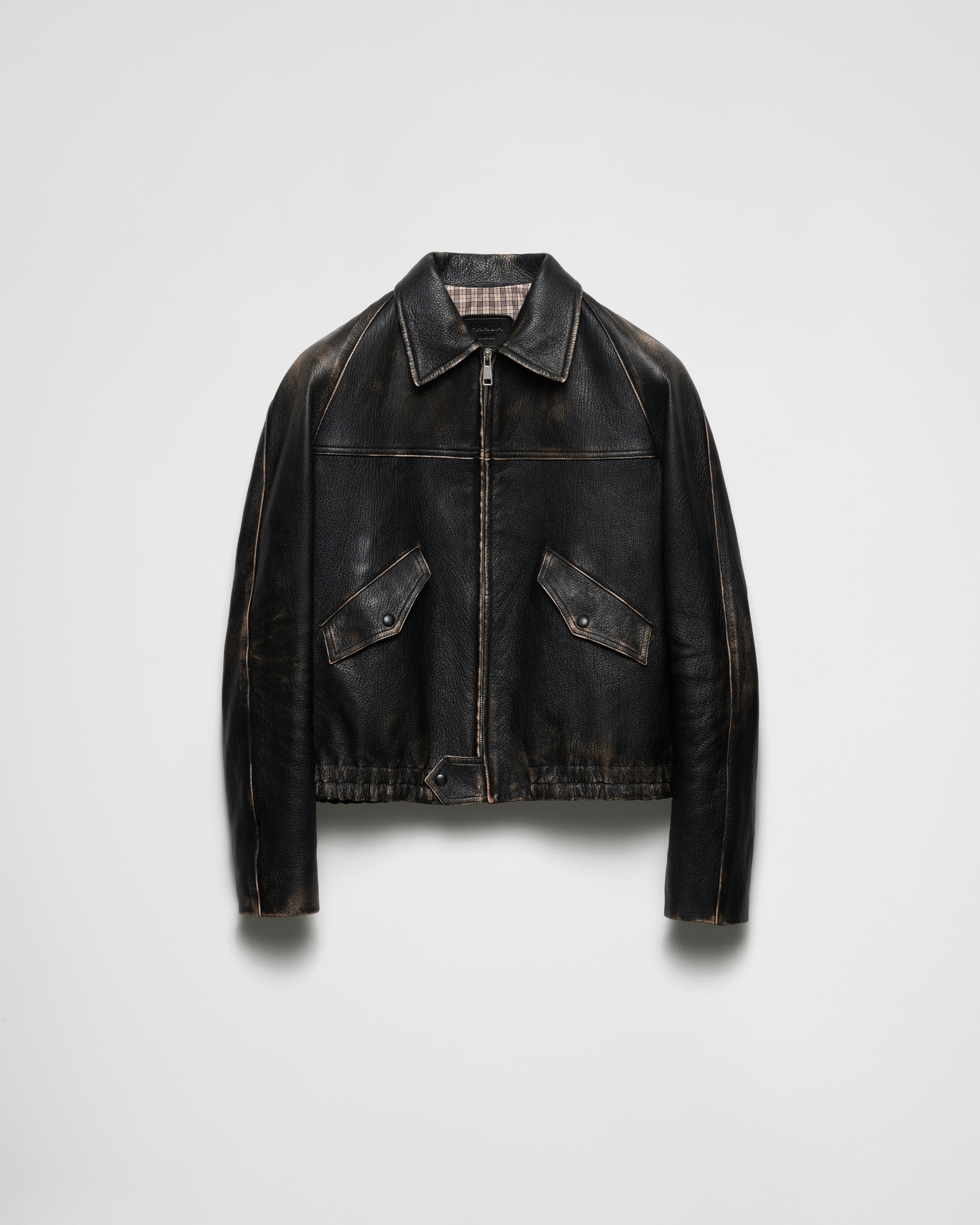 【日本入手困難】プラダ Quilted nappa leather caban アウター 日本入手困難】プラダ Quilted nappa leather caban アウター