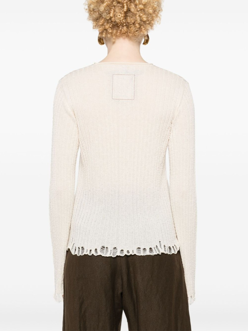 distressed-efffect jumper 4