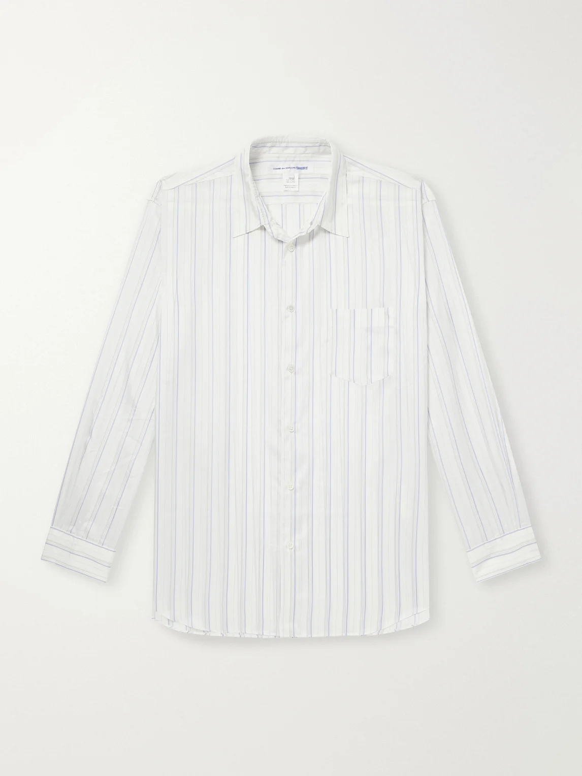 Striped Satin Shirt - 1