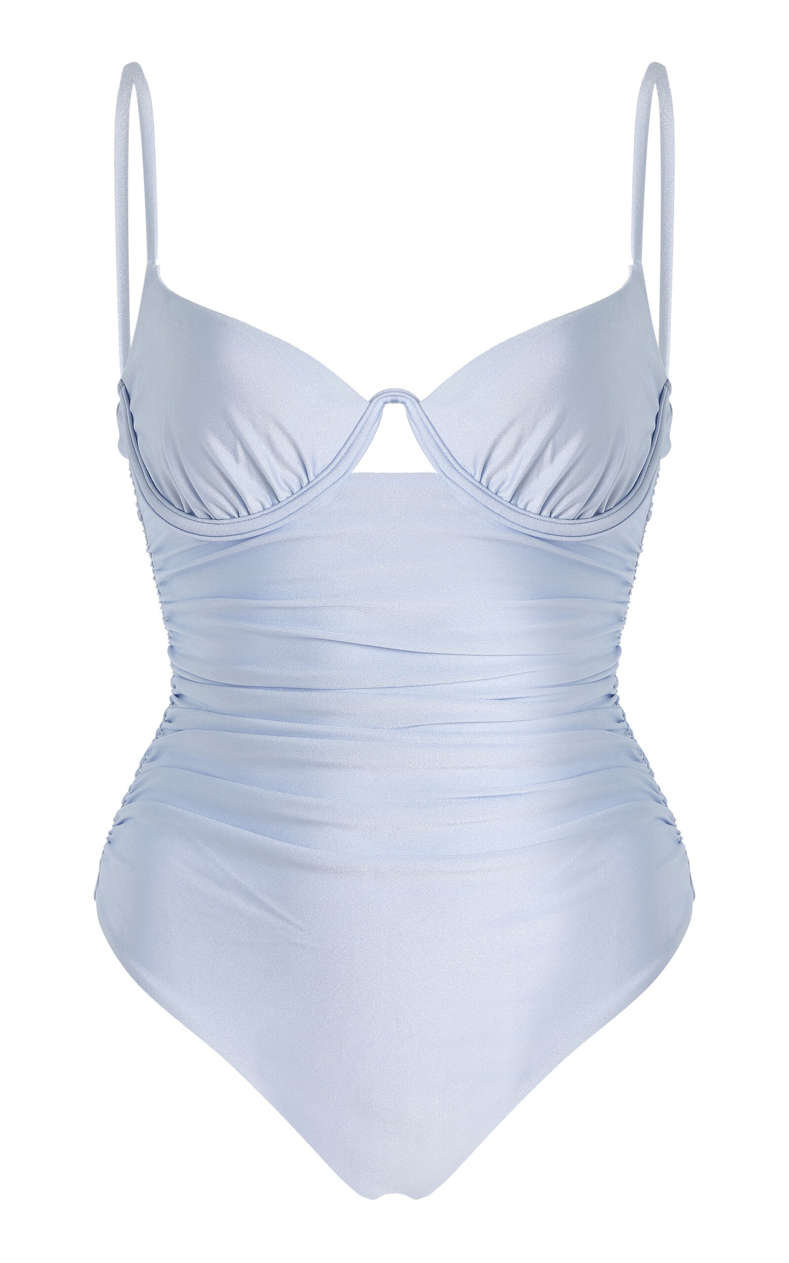 Lanie Ruched One-Piece Swimsuit blue - 1