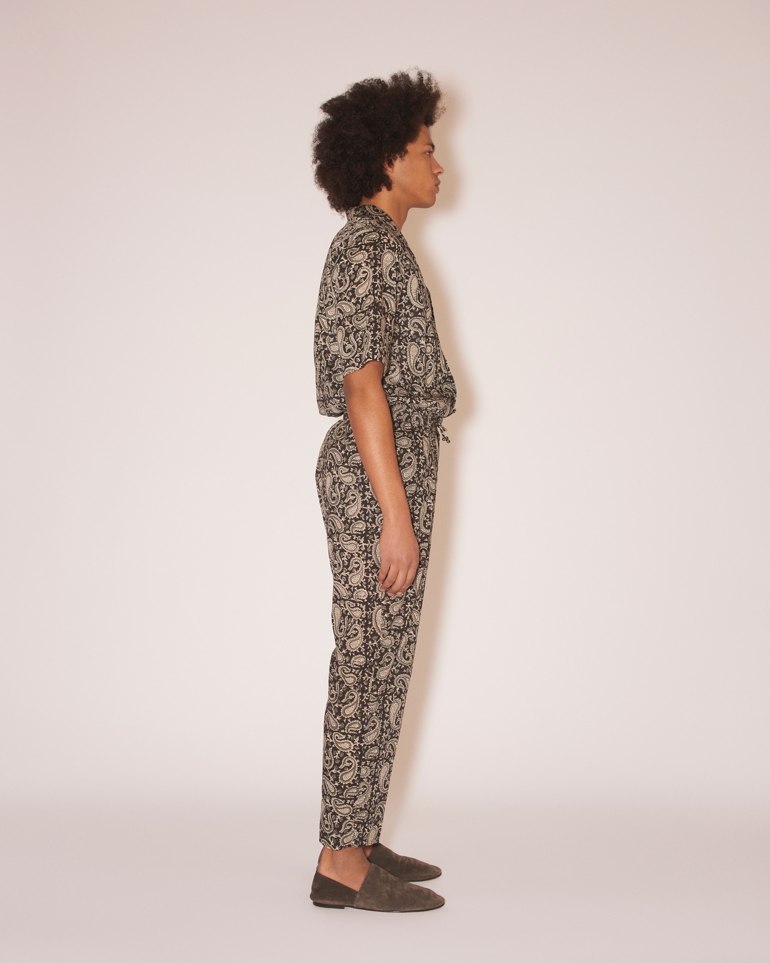 JAIN - Washed cotton relaxed pants - Paisley - 3