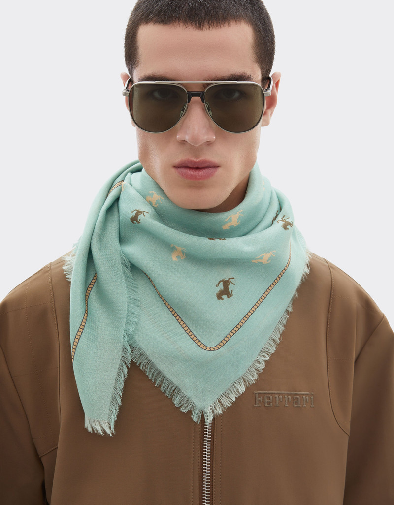 Ferrari Cotton and silk twill scarf outlook