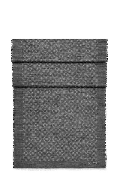 Loewe LOEWE Anagram scarf in wool and silk outlook