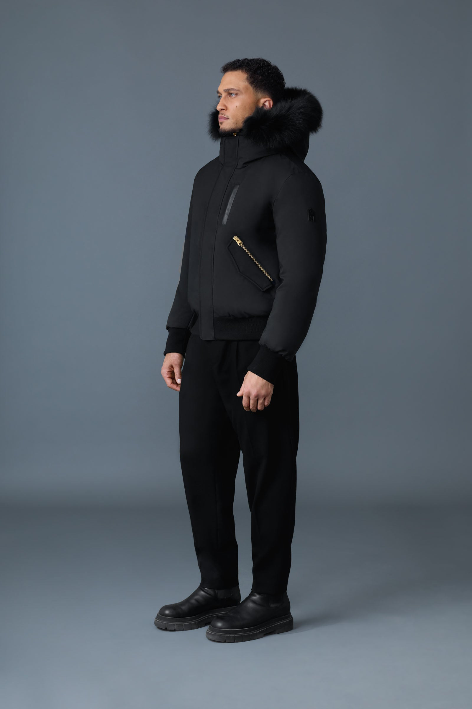 DIXON 2-in-1 Nordic Tech down bomber with blue fox fur - 3