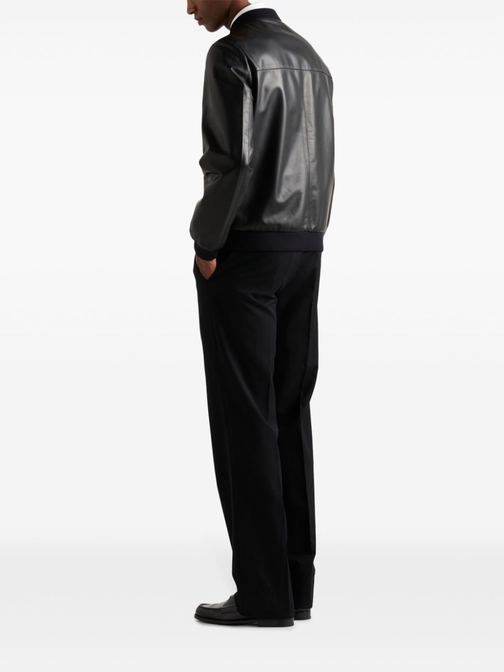leather bomber jacket - 3