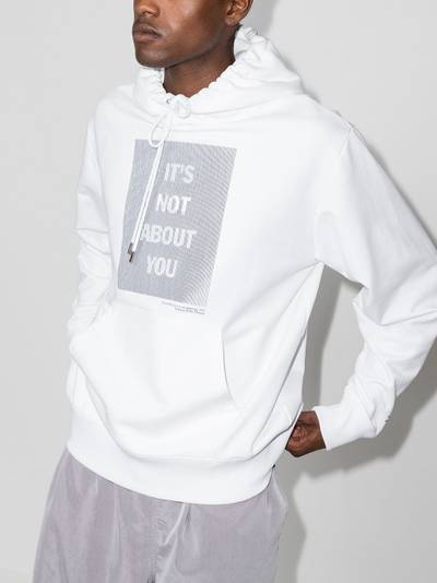 Helmut Lang HWT lenticular print drawstring hoodie outlook