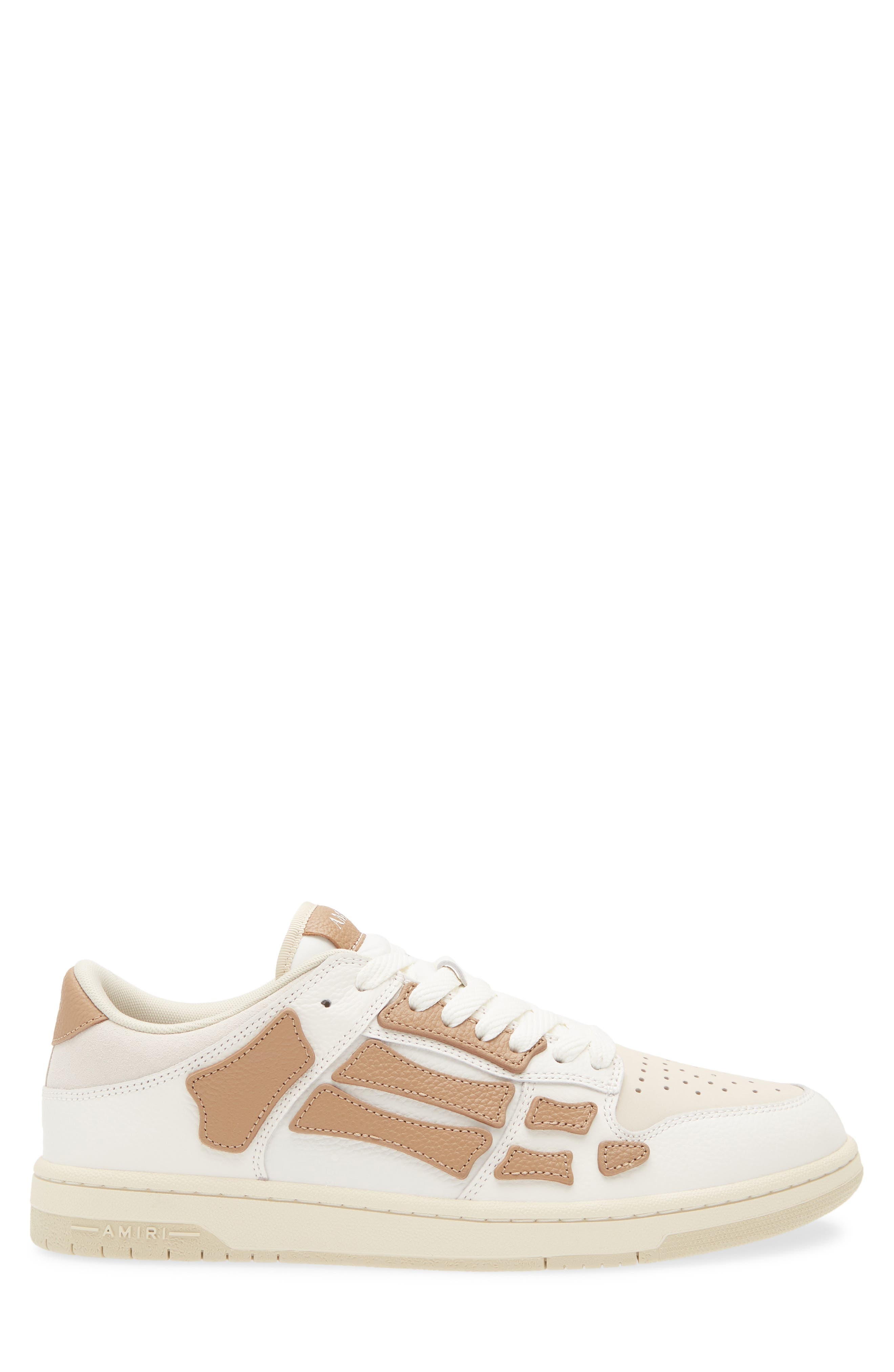 AMIRI Skeleton Low Top Sneaker in Camel at Nordstrom - 3