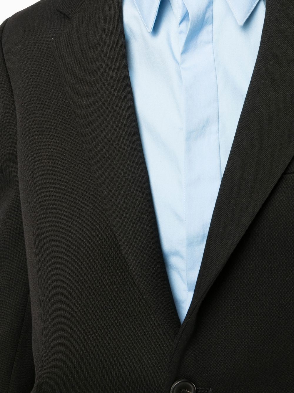 virgin wool single breasted blazer - 5
