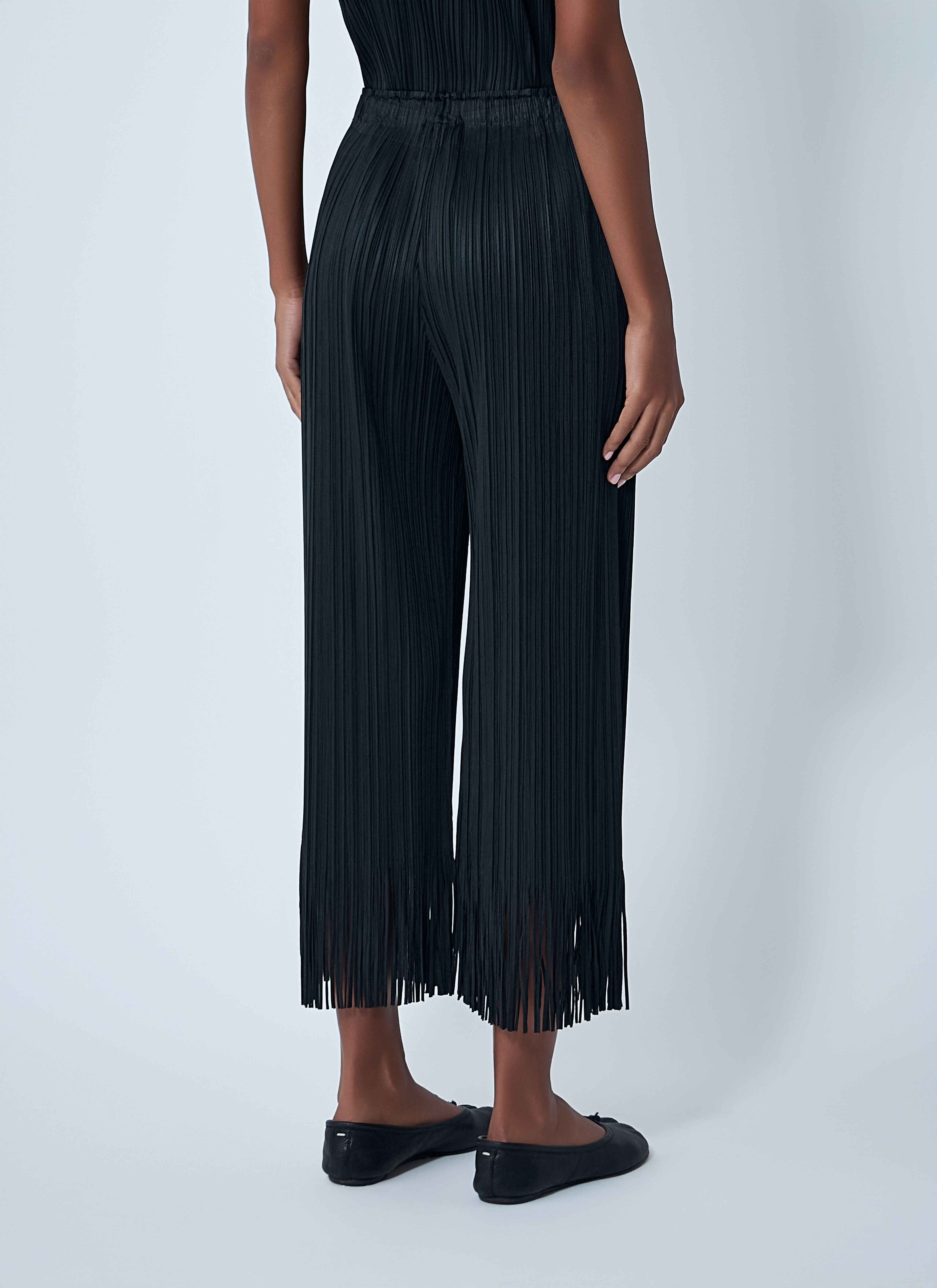 Fringe Pleated Pants - 4