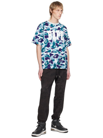 A BATHING APE® Blue ABC Camo T-Shirt outlook