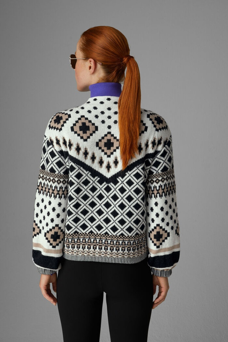 Najla Knitted pullover in Beige/Black 3