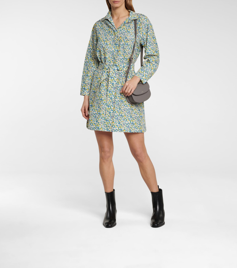 A.P.C. Melissa floral silk and cotton minidress outlook