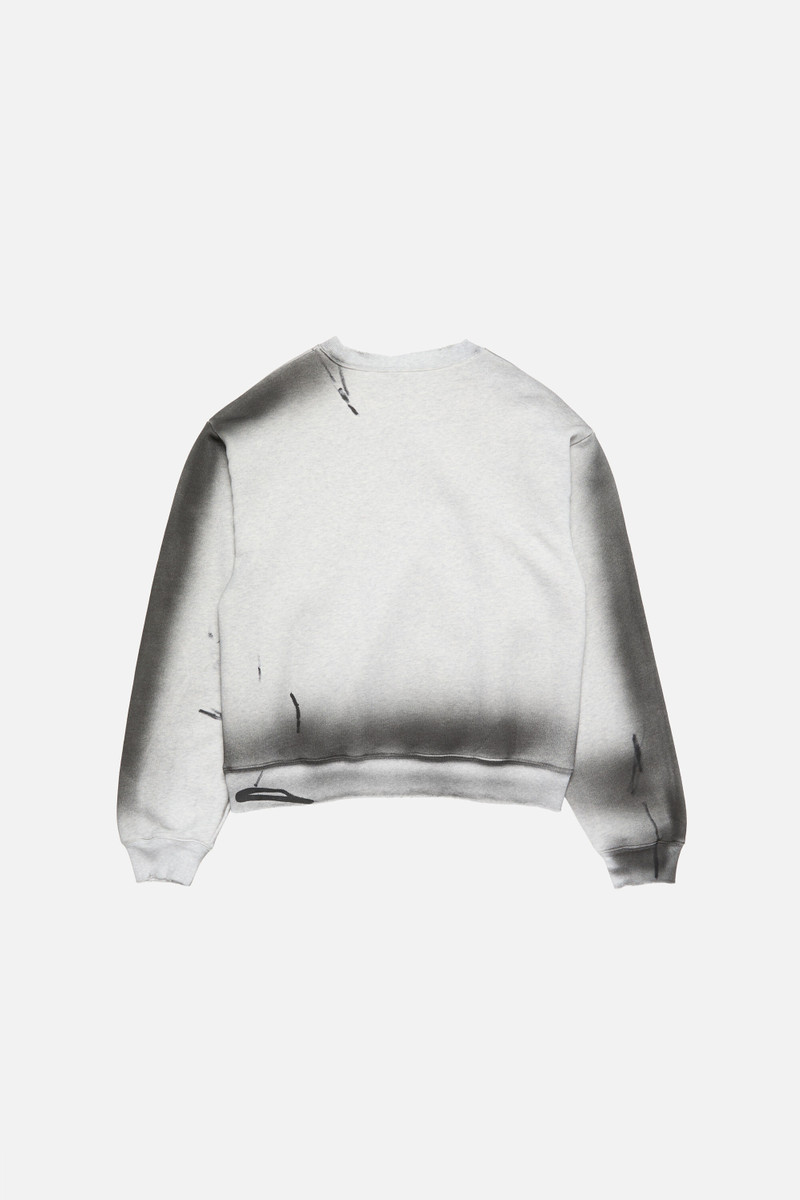 Fleece logo sweater - Pale Grey Melange 6