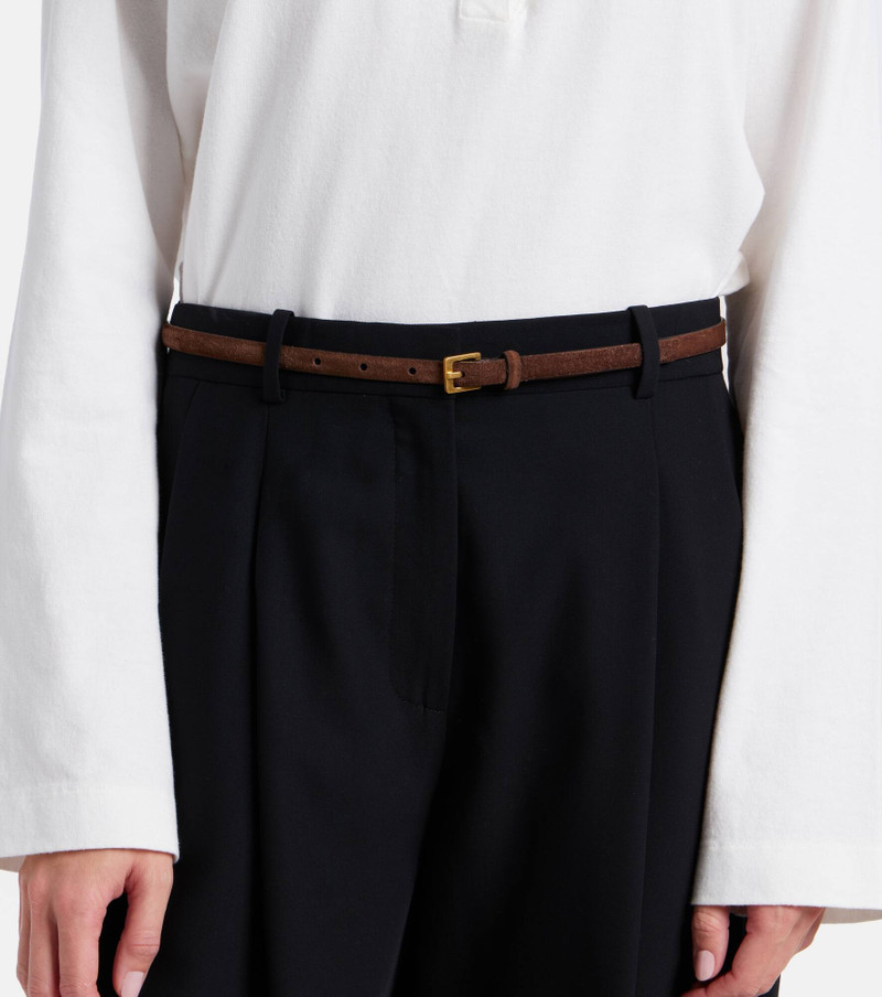 The Row City suede belt outlook