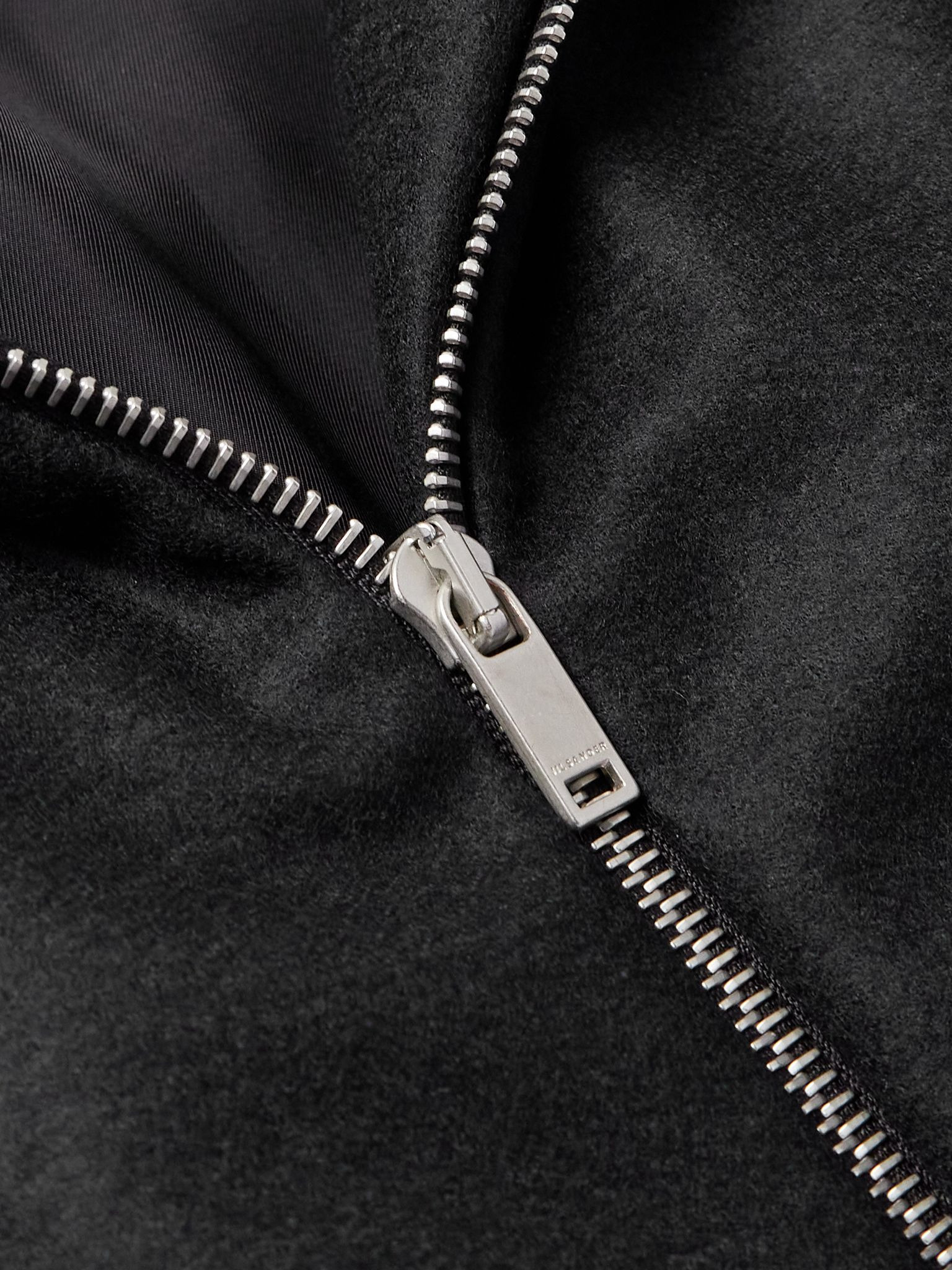 Padded Wool-Felt Bomber Jacket Black - 5