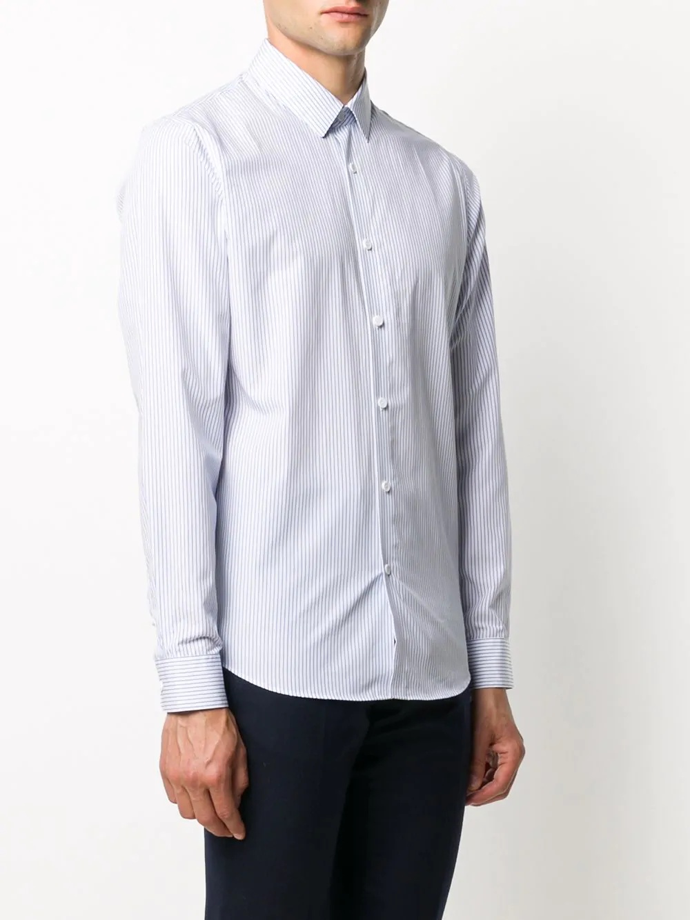 striped slim-fit shirt - 3