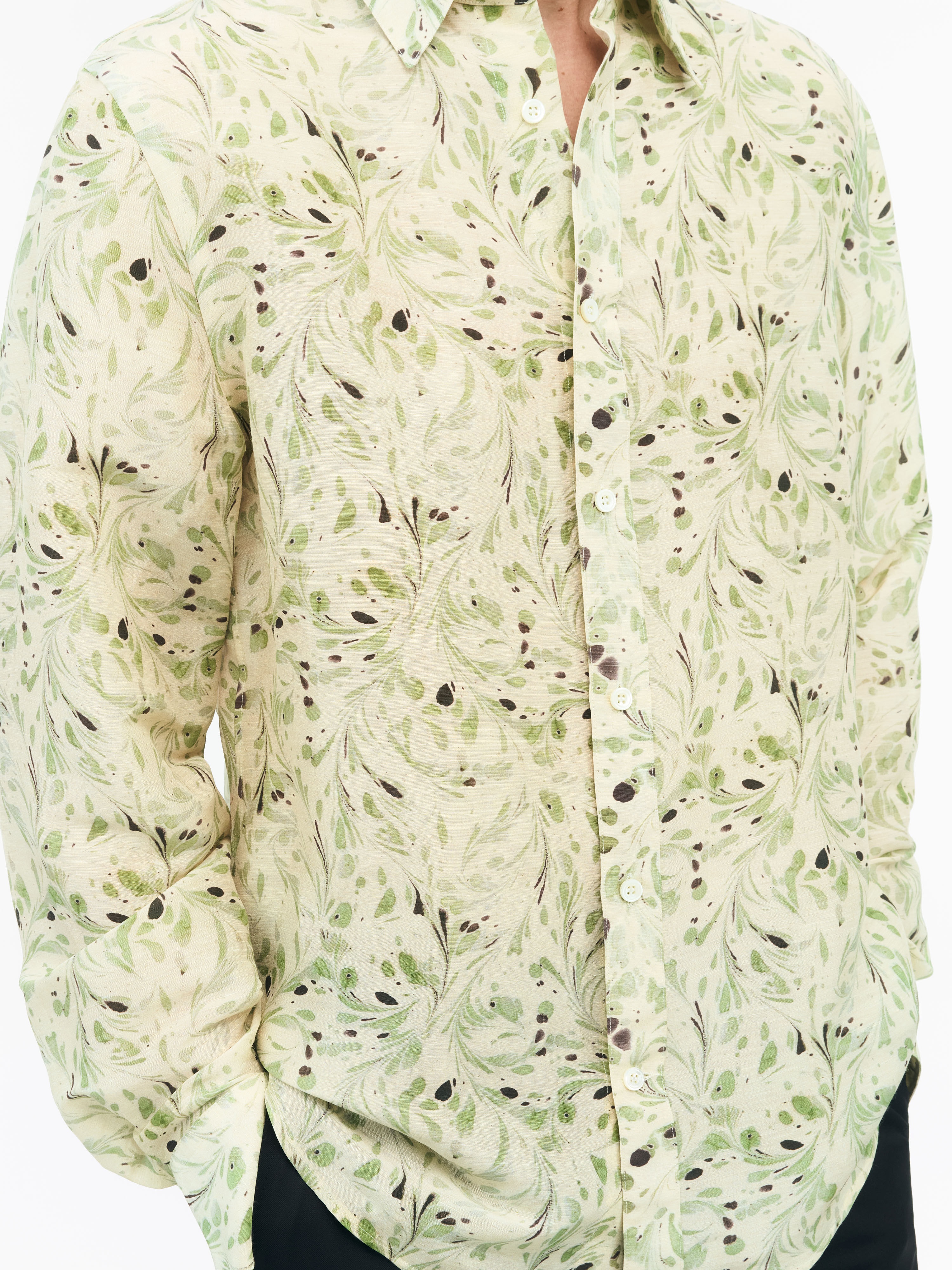 Bennett Linen Print Shirt - 5