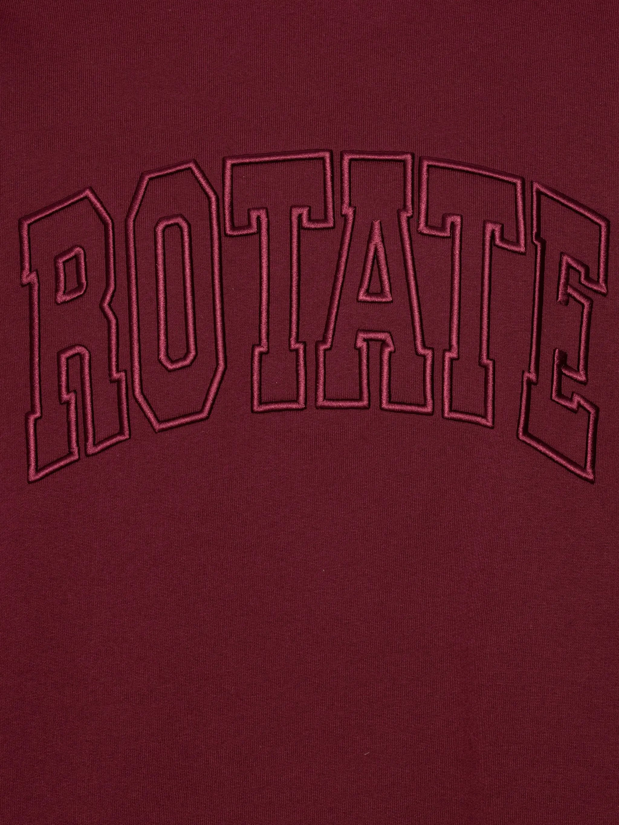 embroidered crew-neck sweatshirt - 5