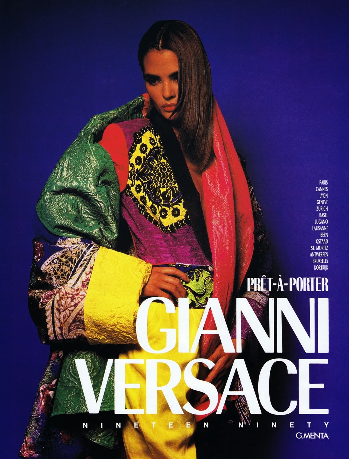 Gianni Versace Spring 1990 Colour Block Baroque Silk Blazer Jacket 44 - 4