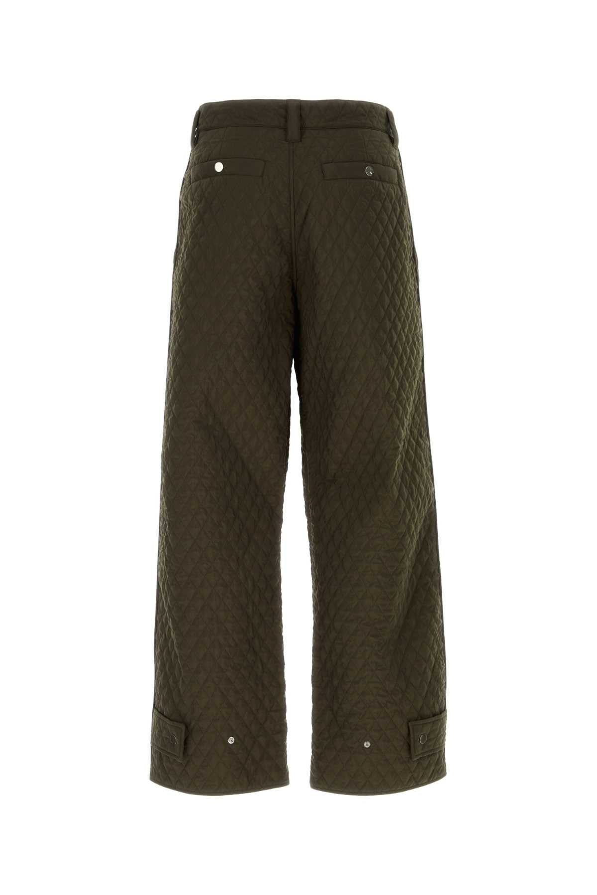 Burberry Men Army Green Nylon Pant - 2