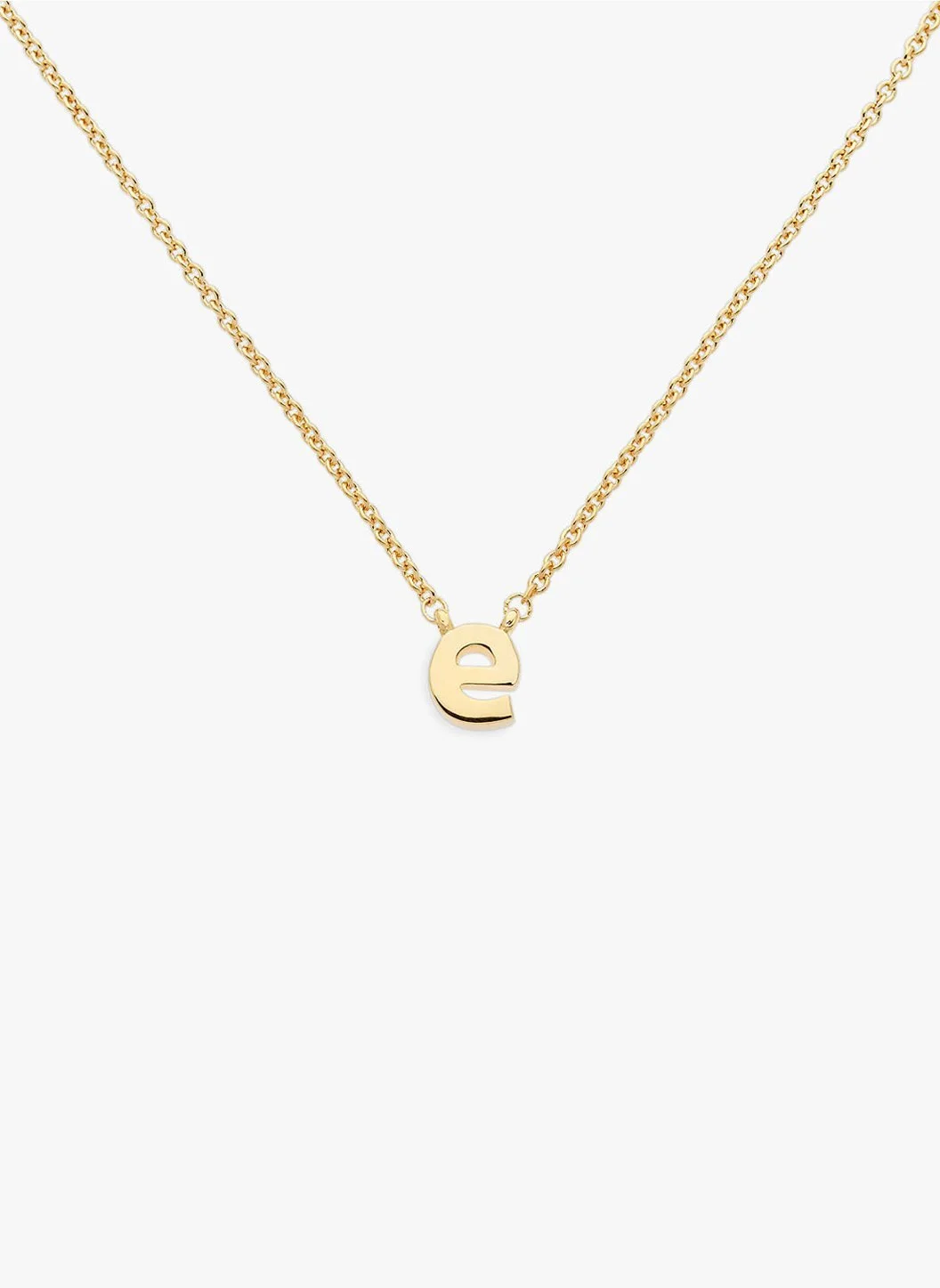 LETTER 'E' PENDANT NECKLACE - 1