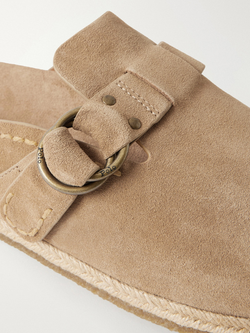 Turbach Jute-Trimmed Suede Clogs 6