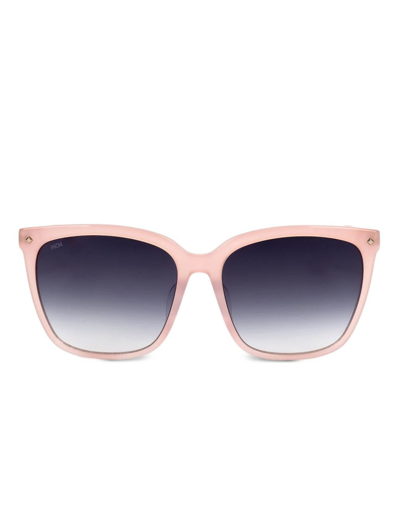 square gold-tone detail sunglasses 1