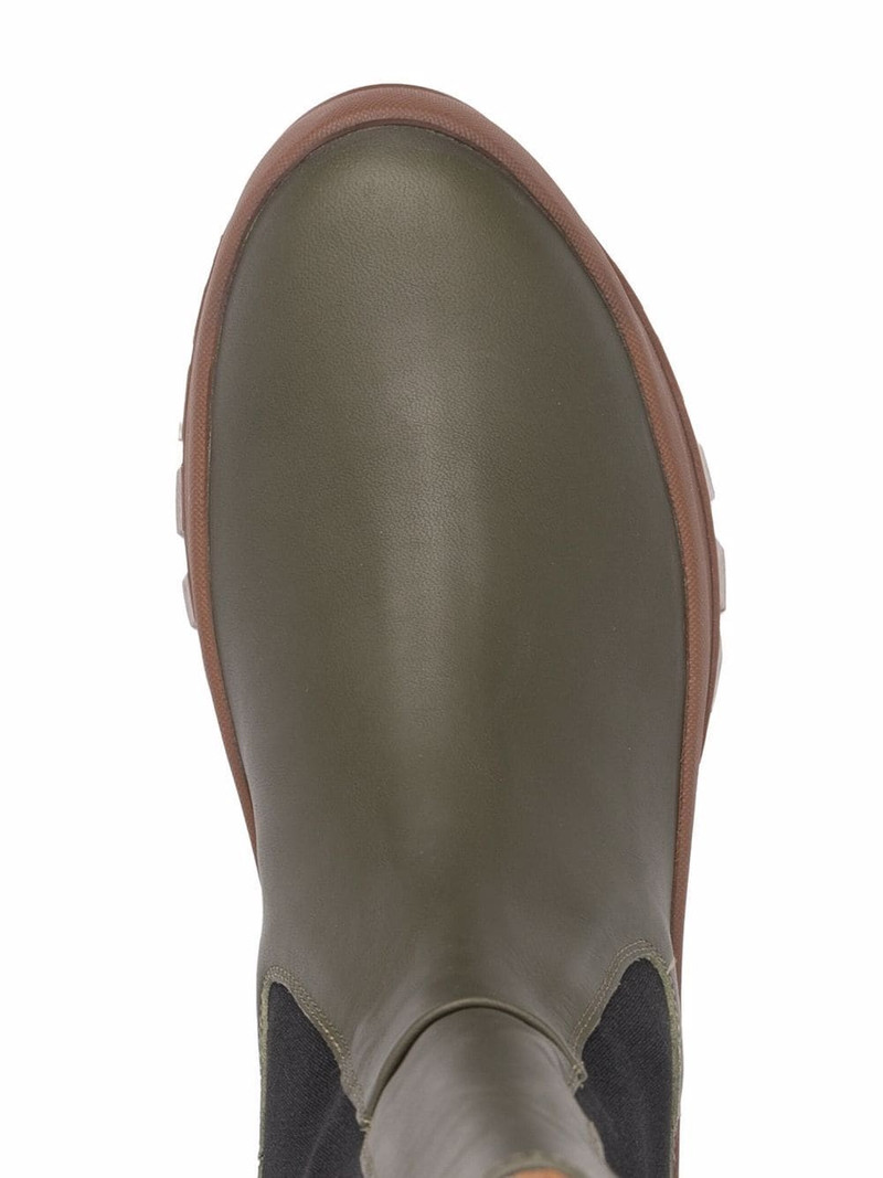 knee-length leather boots 4