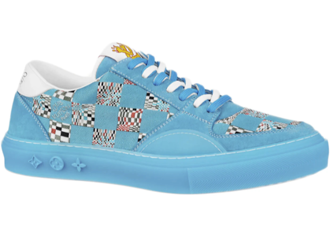 LV Ollie Blue Distorted Damier SS21 - 1