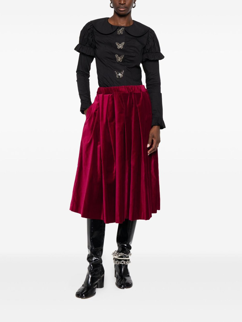 Comme Des Garçons pleated midi skirt outlook