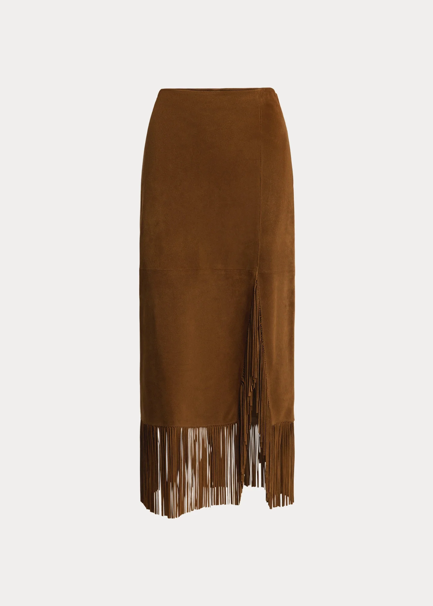 Fringe Suede Skirt - 1