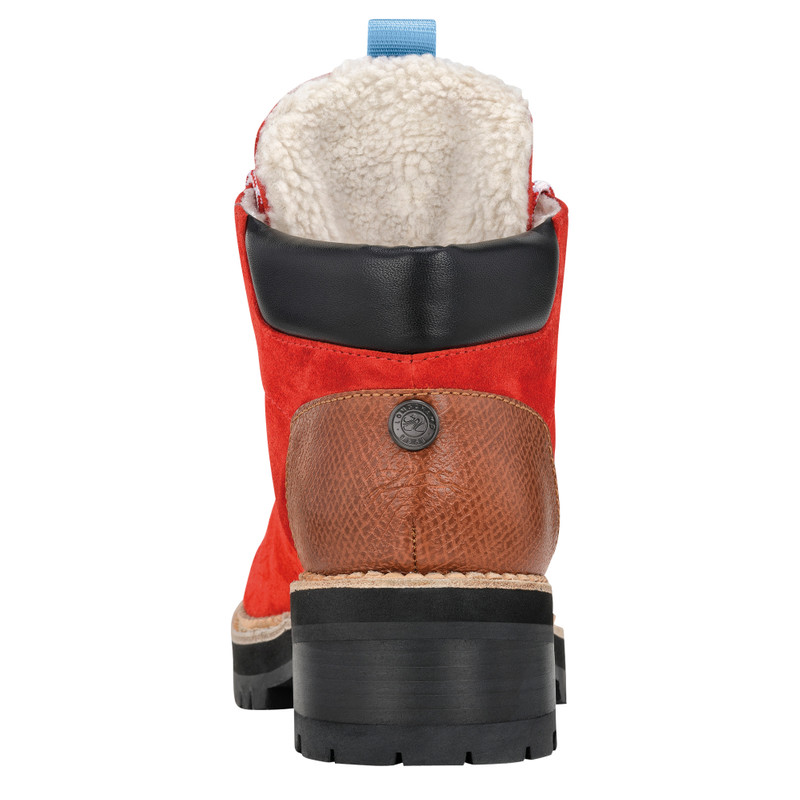Le Pliage baroudeuse Boots Red - Leather 3