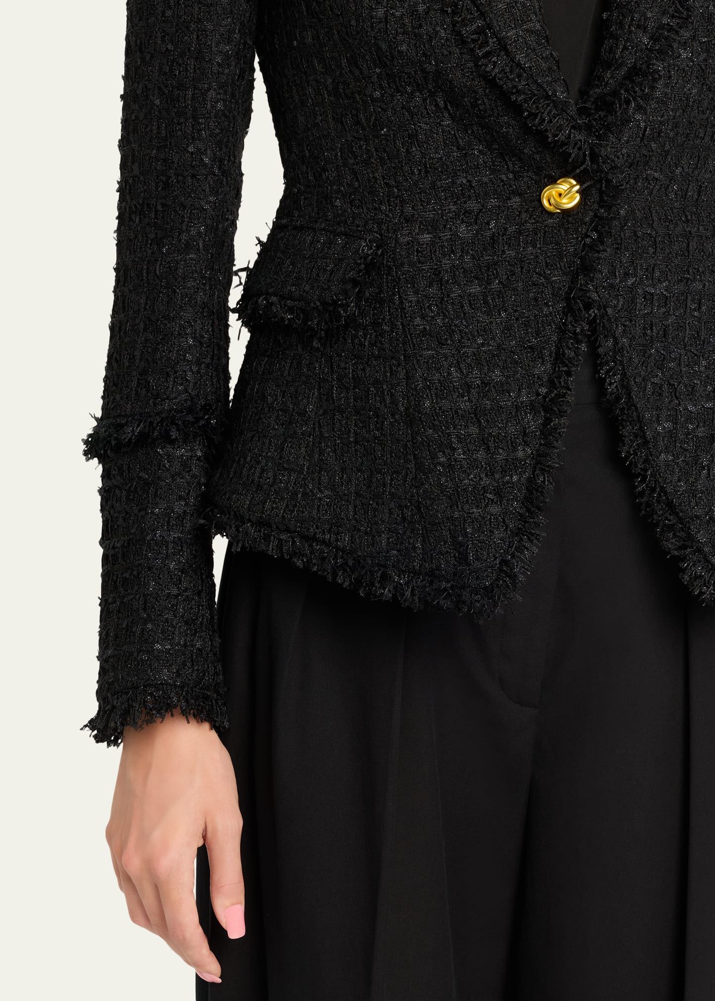 Kaisley Waffle Tweed Blazer - 5