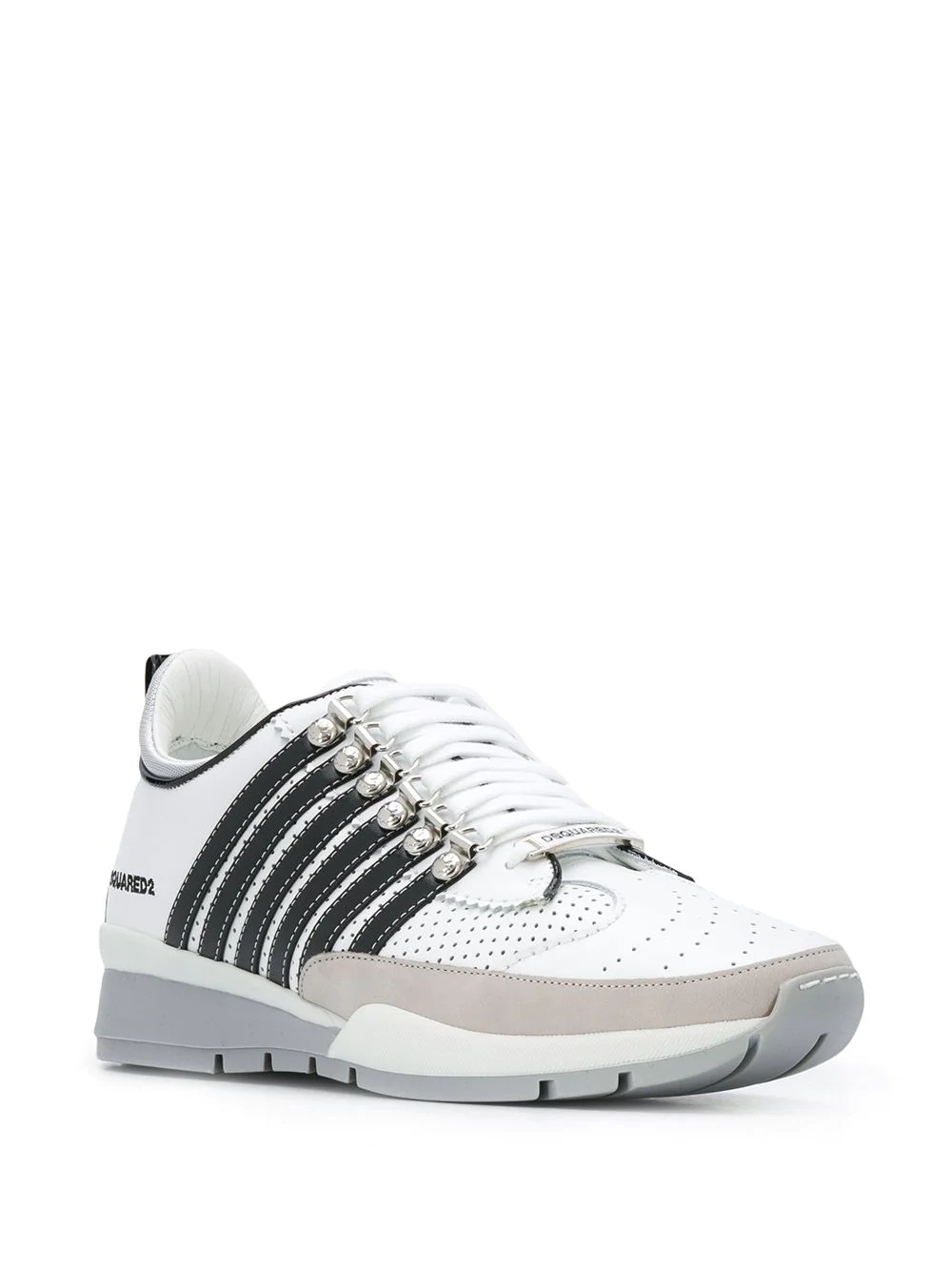 multi-stripe low-top trainers - 2