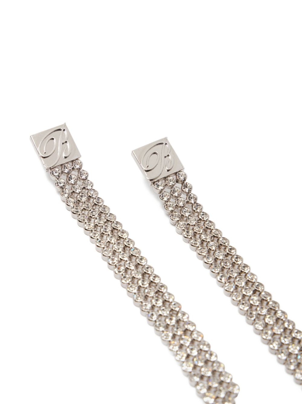 crystal-embellished earrings - 4