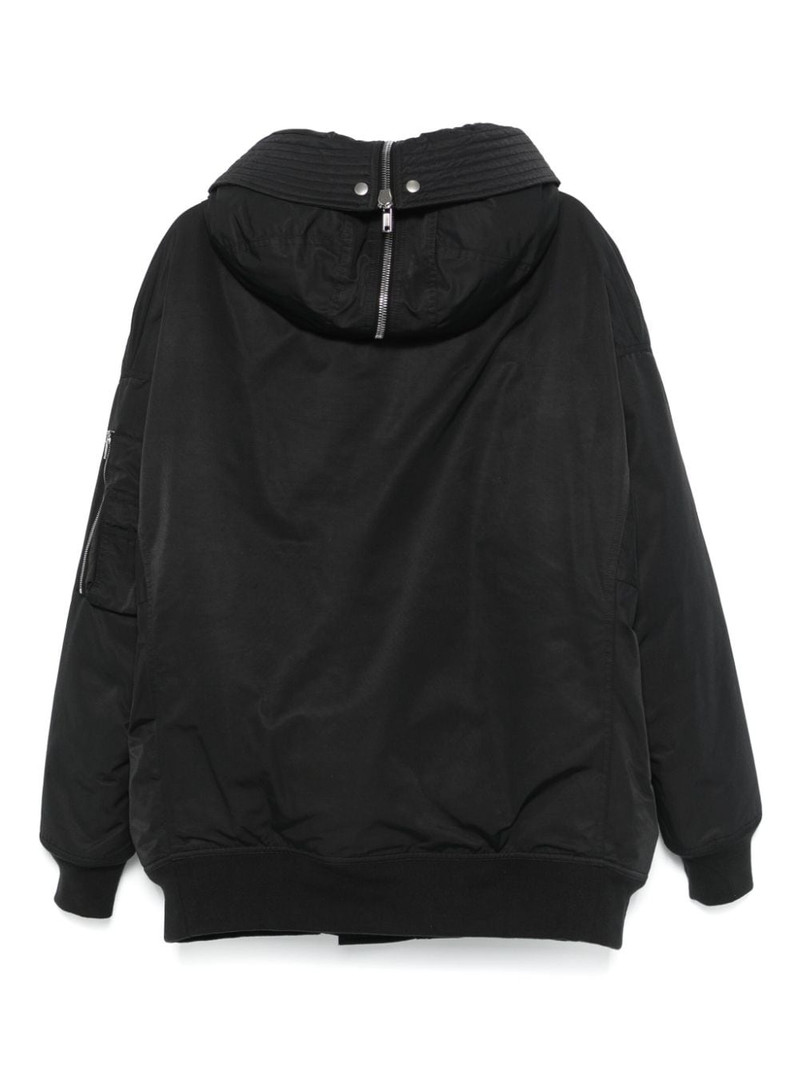 Rick Owens DRKSHDW hooded bomber jacket outlook