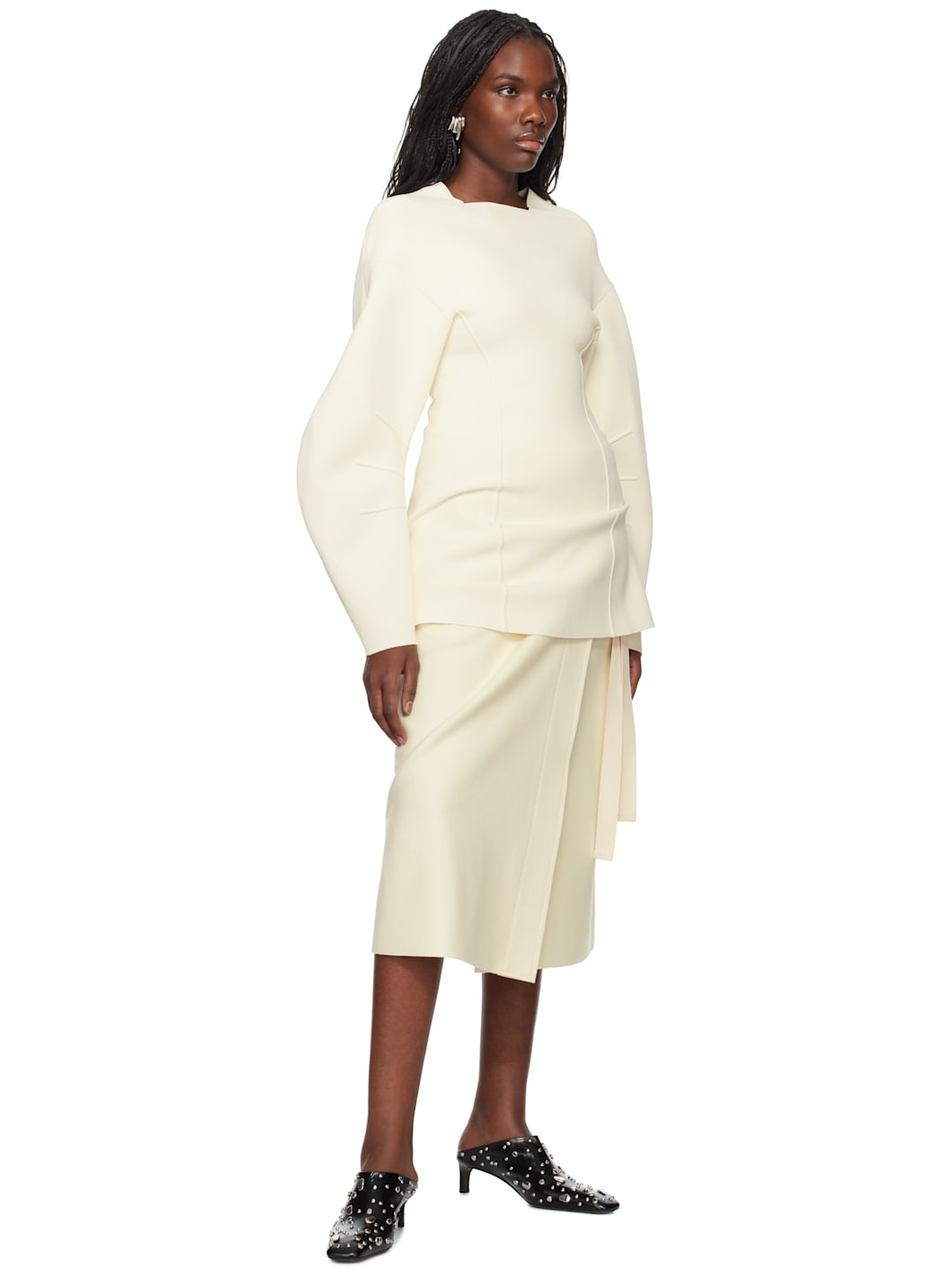 Off-White Long Sleeve Sweater - 4