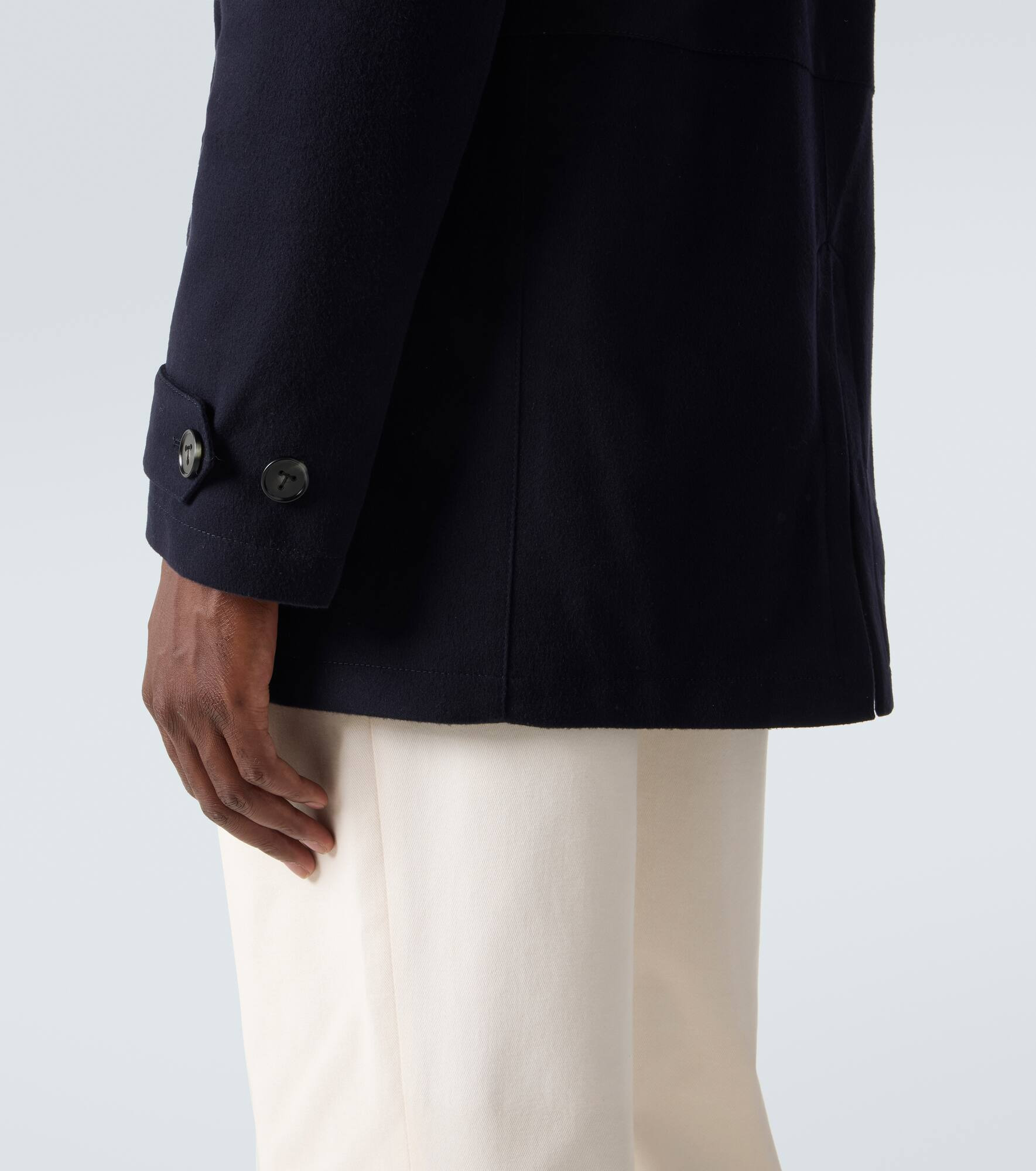 Technical virgin wool coat - 6