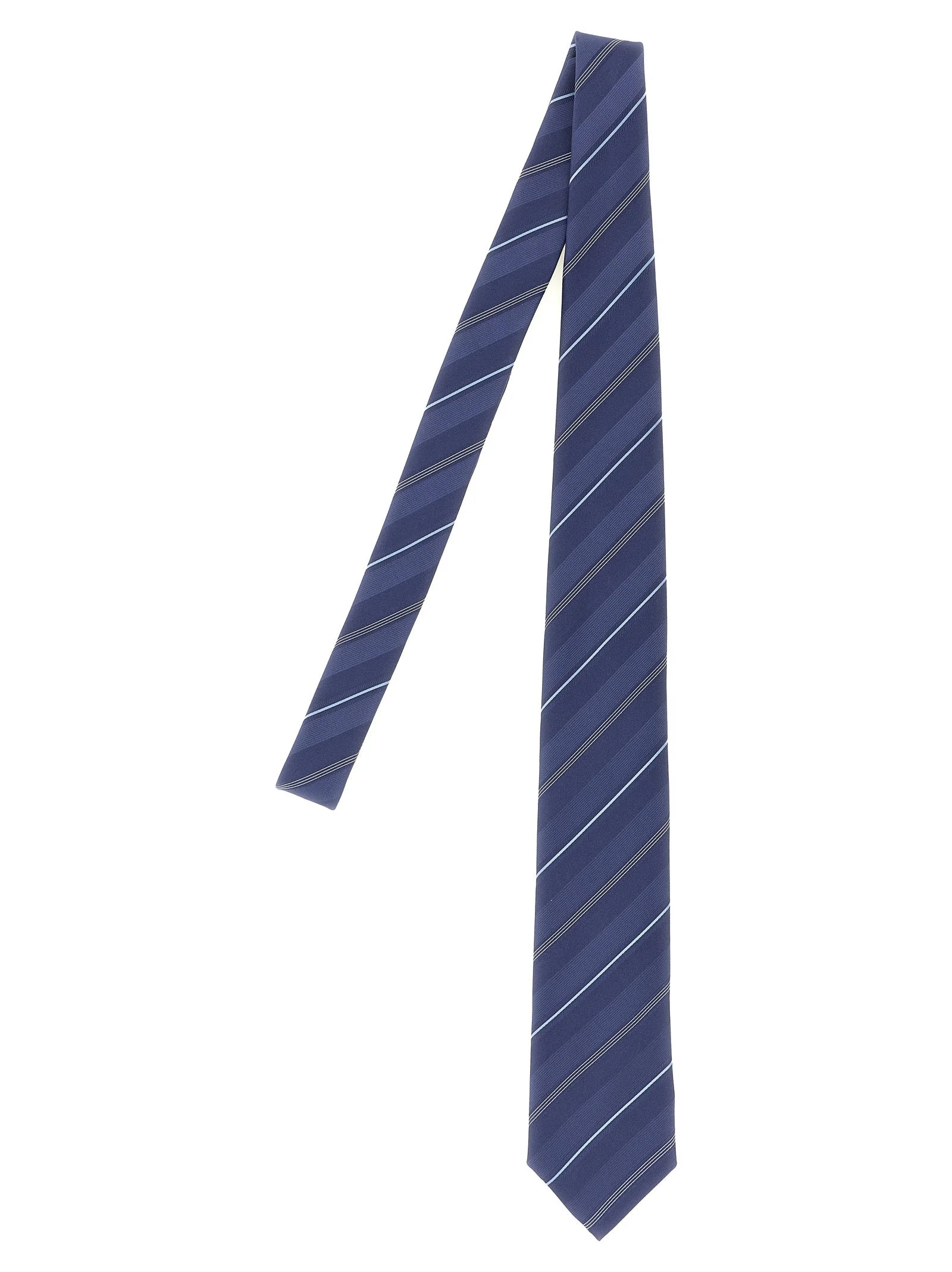 Brunello Cucinelli Men Operated Stripe Tie - 1