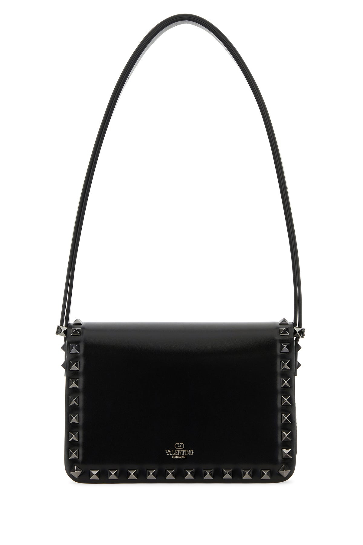 Black leather Rockstud23 shoulder bag - 3